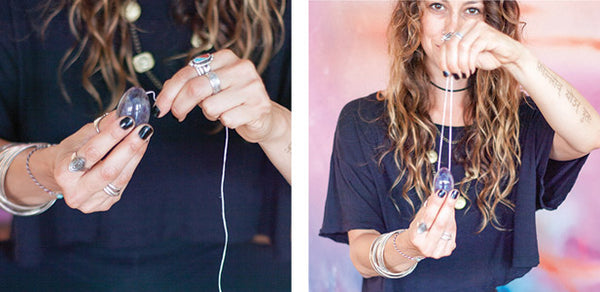 Drilled Yoni Egg Retrieval String